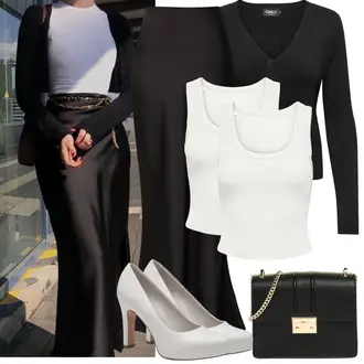 Outfit sa Bež/Siva/Bijela/Srebro/Smeđa Poslovna Obuća/Salonka Pumpica S Visokim Prednjim Dijelom/Platformska Pumpa/Udobna pumpa/Salonka Na Visoku Petu/Cipela Za Vjenčanje/cipela za mladenku/Vintage Pumpa/Elegantna Cipela/obuća za pričest Tamaris "Proljetni Outfit"