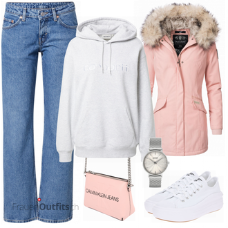 Outfit mit Weiß Sneaker Converse "Bequemer Alltagslook"
