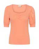 Orange Basique Chemisiers Grandes Tailles pour Femme image