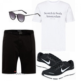 Outfits mit schwarzen Shorts image