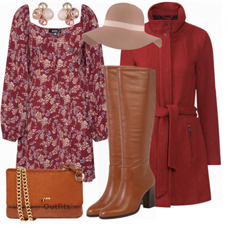 Outfit met beige Sieraad Ted Baker "Boohoo Jurk"