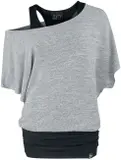Off-Shoulder 2-in-1-Shirts image