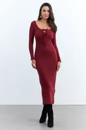 Women's Burgundy Camisole Maxi Dress