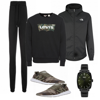 Outfit mit Beige Sneaker Adidas "Adidas"