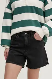 Jeans kratke hlae enske, rna barva, KI149-5012