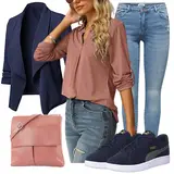Motorrad Klassische Blazer Outfits image