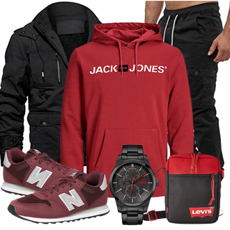 Outfit mit Blau Sneaker/Leder Sneaker New Balance "Alltags Outfit"