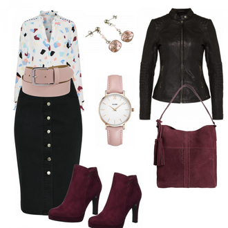 Outfit mit Blau Tigha "Rotundrosa"