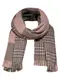 ONLY Karierter Schal grau / rosa