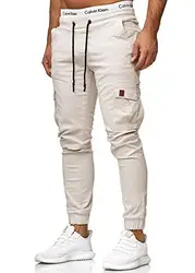OneRedox Herren Chino Pants   Jeans   Skinny Fit   Modell 3301 Altweiss 31