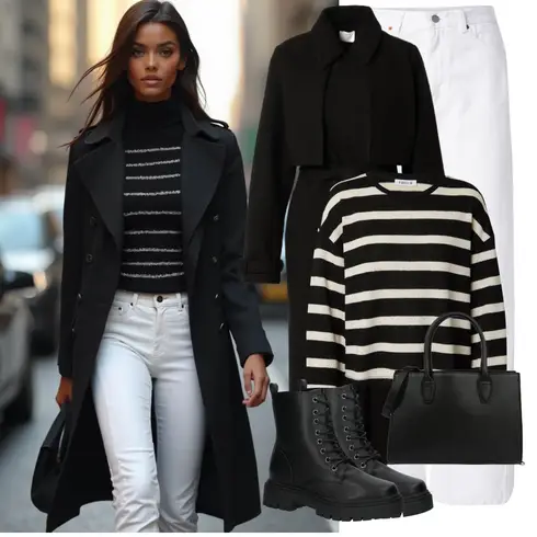 Comment poter Blanc/Crème Jeans Jean Large/Jean Dad/Jean Coupe Ample/Jeans vintage/Mom Jean/Chemise Formelle/Jeans avec Fente/Jean Taille Haute/Pantalon avec Fente/Pantalon en Mousseline/Pantalon de Charpentier/Pantalon en Coton/Pantalon en Sergé/Pantalon Droit/Pantalon Boyfriend/Pantalon Taille Haute/Pantalon Froissé/Pantalon en velours côtelé/Pantalon Bootcut Dr. Denim avec Noir Manteau de Mi-saison/Long Manteau d'Hiver/Manteau en Loden/Manteau en Laine/Manteau de Laine/Trench Manteau/Women's Trenchcoats/Manteau Long/Long manteau/Manteau Mi-long/Manteau en Cachemire kendall for about you