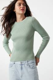 Mint Basic Corduroy Knitwear Sweater