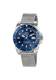 SECTOR Quarzuhr ''''450 41MM 3H BLUE DIAL MESH BAND SS'''' blau / silber