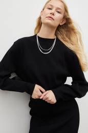 Pulover Young Poets Society enski, rna barva
