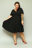 Oblečenie Biele a Čierne Rockabilly Šaty image