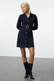 enska obleka Belt detailed