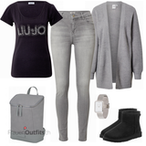Schwarz UGG Stiefel Outfits für Damen image