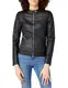 Vila Clothes Damen VIAYA Faux Leather Jacket-NOOS Jacke, Schwarz (Black Black), 36 (Herstellergröße: S)