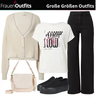 Outfit mit Schwarz Plateau-Sneaker/Skateschuh/Turnschuh ohne Schnürsenkel About You "Cooles Alltagsoutfit"