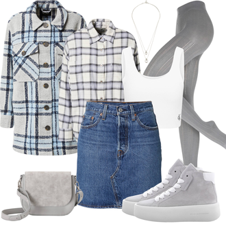 Schicke Outfits Coole mit Grau/Creme/Blau/Pastell/Weiß/Hellblau Mantel/Bouclé Mantel/Übergangsmantel/Tweed Mantel/Vintage Mantel/Wollfleece Mantel/Wollmantel Only "Schickes Herbst Outfit"Look: Coole, Maritim, Moderne, Overdressed, Uni