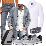 Weiße Cropped Hemden Outfits image