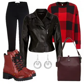 Outfit mit Rot edc "Alltagsoutfit"