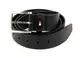 Tommy Hilfiger Herren Gürtel New Denton Belt 4,0 cm Ledergürtel, Schwarz (Black), 80 cm