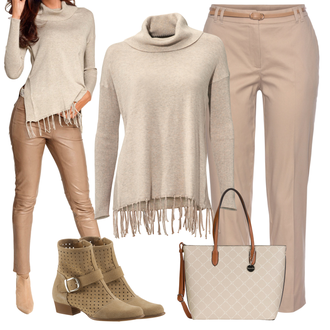 Elegant Outfit mit Beige/Khaki Chino Hose Default "Herbst Outfits"Look: Indoor, 20er Jahre, Classic, Premium, 30er Jahre, Smart Casual, Elegant, Edel, Nahtlos, Safari, Western, Vintage, Moderne