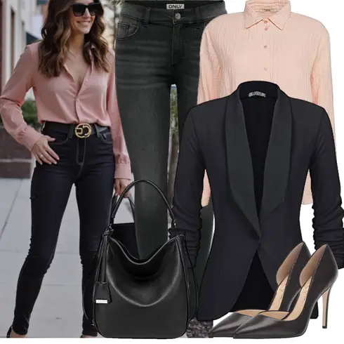 Lederjacke/Leder Schuhe/Sweatjeans/Tapered-Jeans/Girlfriend Jeans/T-Shirt/Regular-Fit Jeans/Slim Fit Jeans/Caprijeans/Knöchelstiefel/Damen 7/8-Länge Jeans/Cropped Jeans Only kombinieren