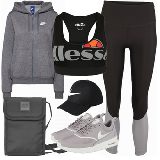 Outfit mit Blau Top Ellesse "Nike"