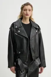 Biker jakna Isobelle enska, rna barva, 66388-7030
