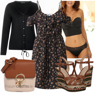 Outfit mit High Heel Aldo "Sommerblumen"
