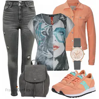Outfit mit Sneaker Saucony "Perfekt für die Freizeit"