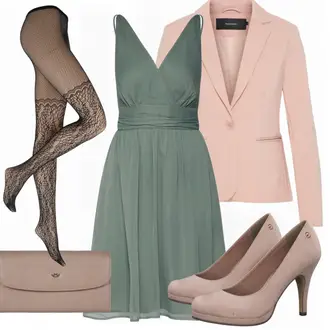 Party Outfits mit Grün VERO MODA "Kleidung zur Taufe"