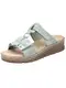 RIEKER Pantolette mint / silber