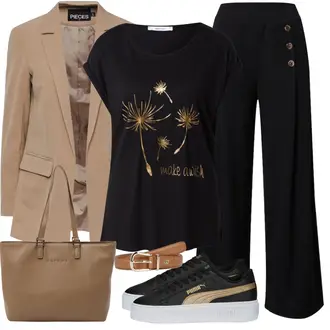 Moderne Outfit mit Beige Mantel/Blazerjacke/Boyfriend Blazer/Cargoblazer/Lederjacke/Baumwoll ­Blazer/Longblazer/Oversize Blazer/Lederjacke für Männer Pieces "Cool für die Freizeit"Look: Uni, Edel, Classic, Business, Coole, Moderne, Büro, Unisex