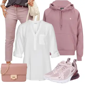 Air Max 270 Outfit sa Pink/Vinski Crveno Tenisica za fitness/Obuća za trening/Tenisica za tenis/gimnastička papuča/Tenisica za košarku/cipela za trčanje/cipela za dizanje utega Nike Sportswear "Tvoj Otmjeni Outfit"
