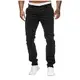BIBOKAOKE Herren Freizeithose Slim Fit Business Hosen Arbeitshose Einfarbig Sommer Outdoorhose Wanderhose Chino Hose Casual Regular Cargohose Lässige Lang Männer Taktische Pants Jogginghose