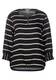 Street One Damen Gesmokte Bluse mit Streifen in Schwarz,Weiß