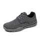 PAMRAY Freizeitschuhe Herren Sneaker Mesh Halbschuhe Leicht Slip on Walkingschuhe Segelschuhe Atmungsaktiv Sportschuhe Straßenlaufschuhe Grau 43