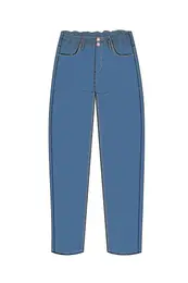WOMEN'S JEANS L-JE-4015 D.Blue