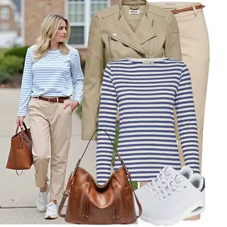 Slim fit Outfit mit Fransa "Cool für die Freizeit"