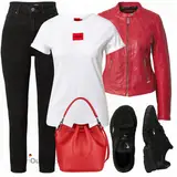 Rosa Maze Lederjacken Outfits image