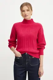 Pulover s primesjo volne MFLAMAN enski, roza barva, MFLAMAN