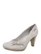 Bugatti Pumps mit Schleife silber