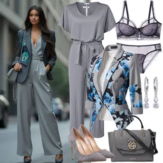 Sommer Outfits Beerdigung mit Silber/Grau Ohrstecker/Ohrclip Firetti "Perfekt für Date"Look: Geburtstag, Muttertag, Pop Konzert, Fasching, Bar, Festival, Besondere Anlässe, Party, Beerdigung, Silvester