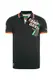 Camp David Herren Poloshirt aus Flammgarn mit Neon-Details