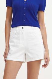 Jeans kratke hlae SHEZEL enske, be barva, SHEZEL