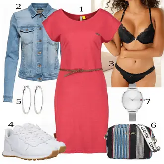 Outfit sa Crvena Haljina Veći Broj Alife and Kickin "Tvoj otmjeni outfit"
