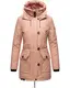 NAVAHOO Parka ''''Freeze Storm'''' kastanienbraun / ros